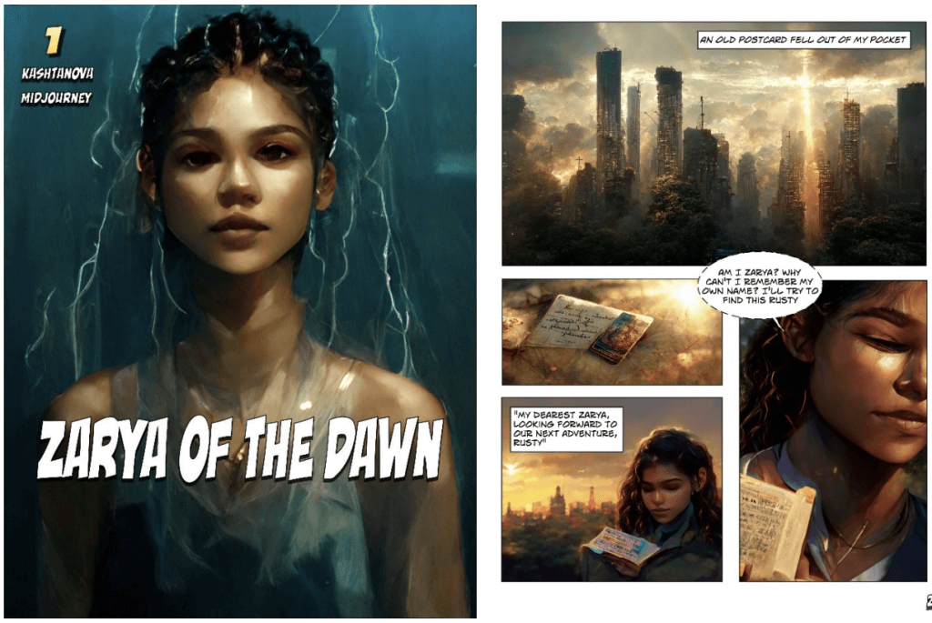 comic book Zarya of the Dawn