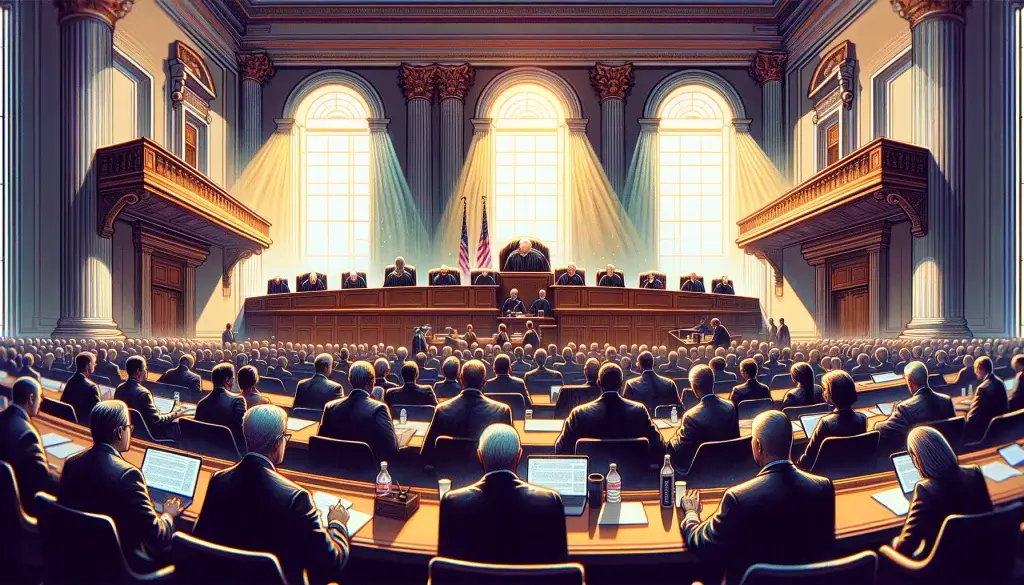 Judges of the CAFC engaged in an En Banc hearing on design patent obviousness standards, highlighting the potential legal changes post LKQ v. GM case