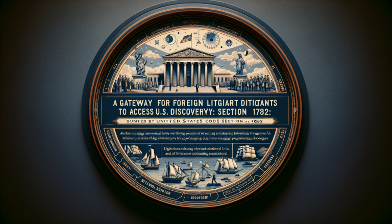 Image illustrating the concept of accessing US discovery for foreign litigants through Gateway: 1782 provision