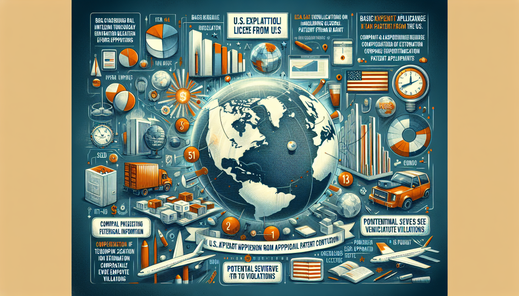 特許出願人が米国輸出管理規制の基礎知識や実務上の留意点を解説した画像
