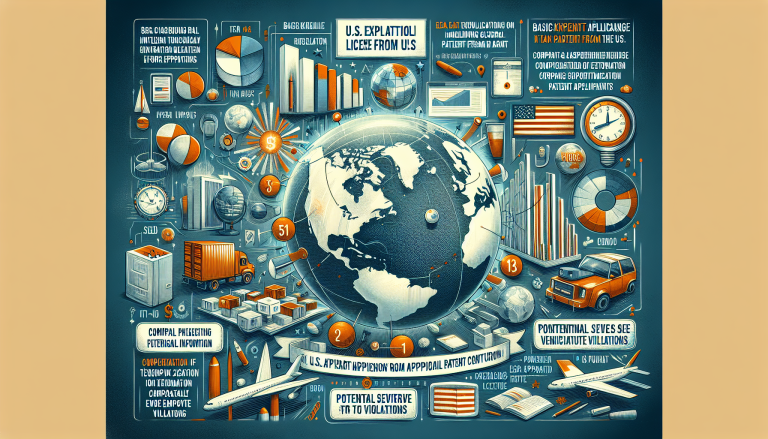 特許出願人が米国輸出管理規制の基礎知識や実務上の留意点を解説した画像