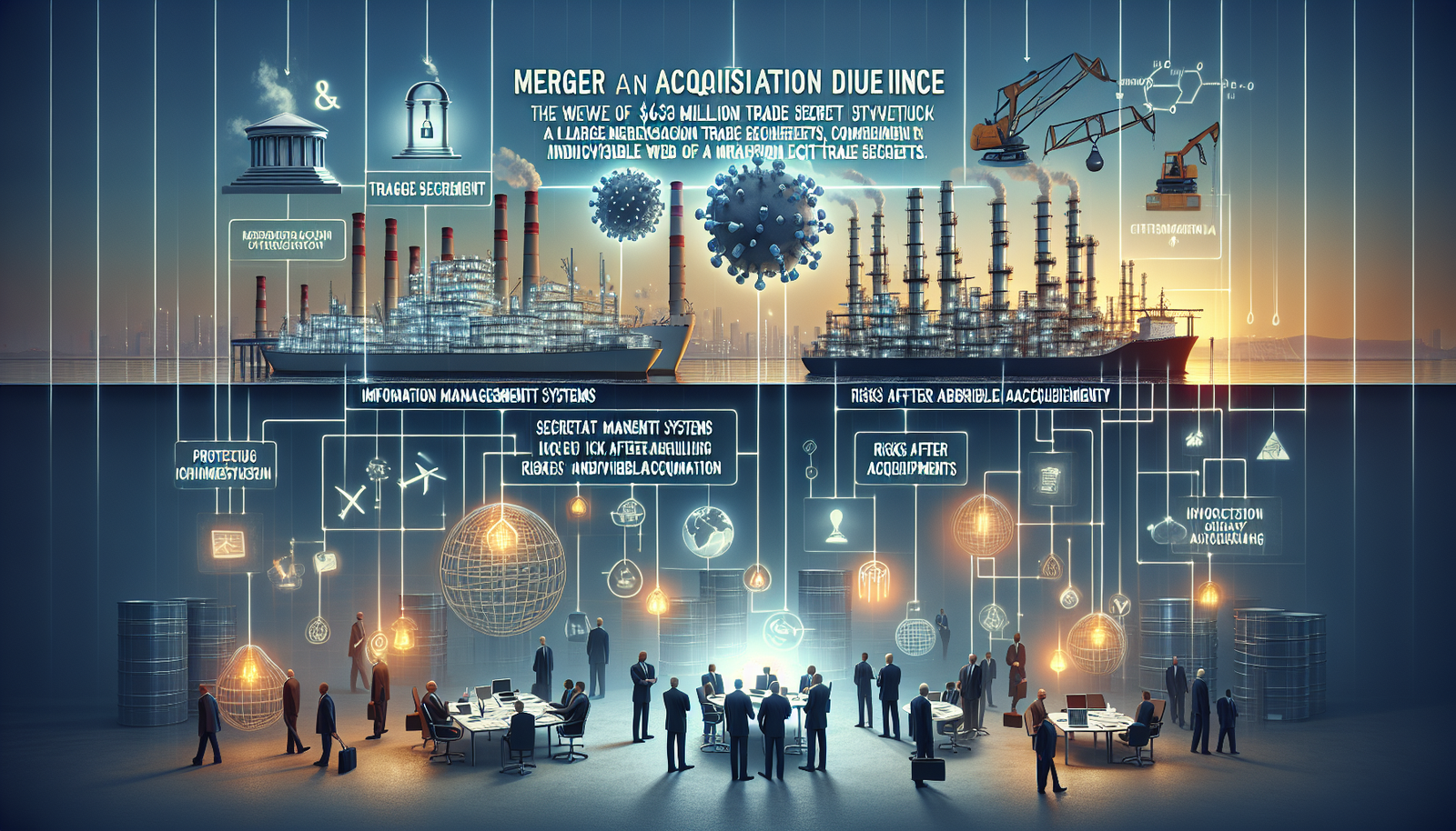 Image alternative text: 米国カリフォルニア州の陪審団が、エネルギー大手フィリップス66社に対し、6億500万ドルの損害賠償を命じる判決。買収検討時に88件の営業秘密が不正使用された事例から学ぶM&Aデューデリジェンスの教訓。