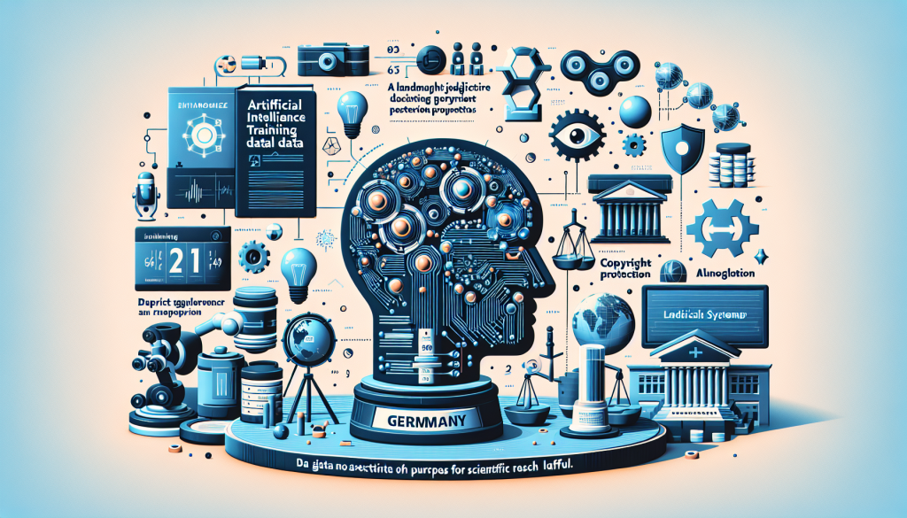 AIトレーニングデータに関するドイツの判決の重要性について説明する文章のイメージです。