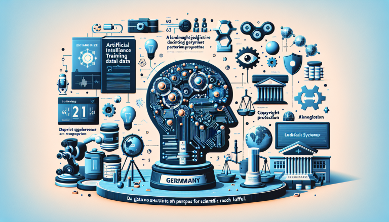 AIトレーニングデータに関するドイツの判決の重要性について説明する文章のイメージです。