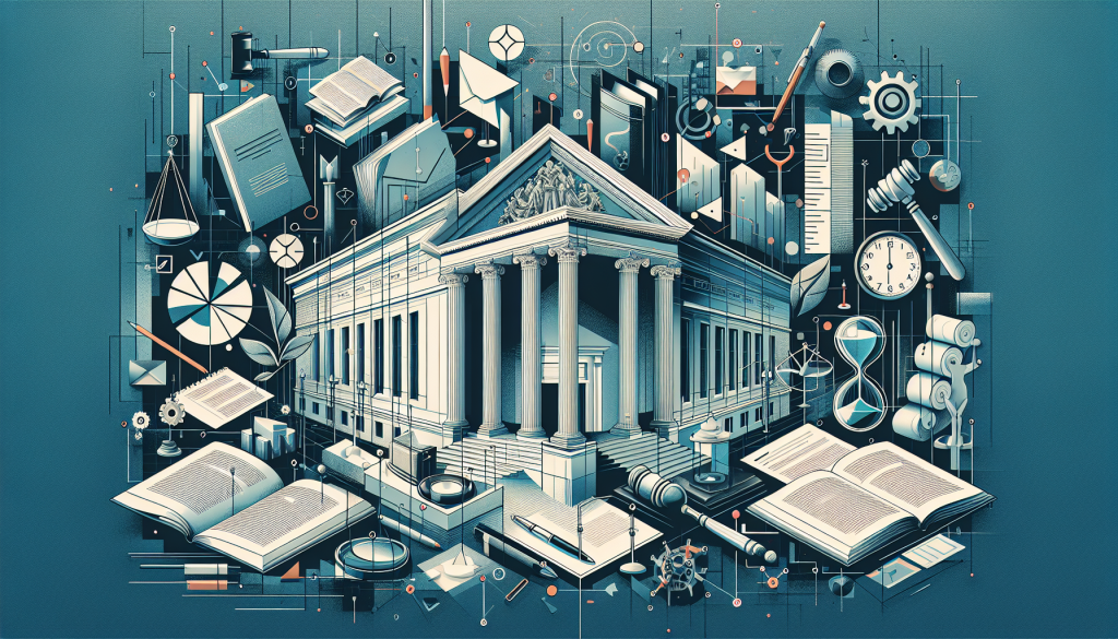 USPTO特許審査プロセスの変更を説明する図解、二段階審査プロセスと裁量的拒否の新枠組みを示すワークフローチャート