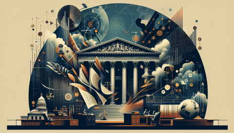 Legal document illustration representing the U.S. Supreme Court's unanimous ruling on trademark infringement and corporate liability scope