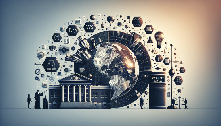 A critical legal document highlighting a landmark CAFC decision in the Ericsson v. Lenovo patent dispute, with legal text and analysis overlaid on a blurred legal document background